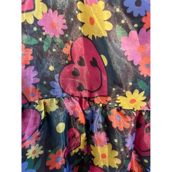 Twisted Wunder Dolly Smiley Dress In Print Organza Women's SZ US 10 Colorful Fun - Picture 6 of 13